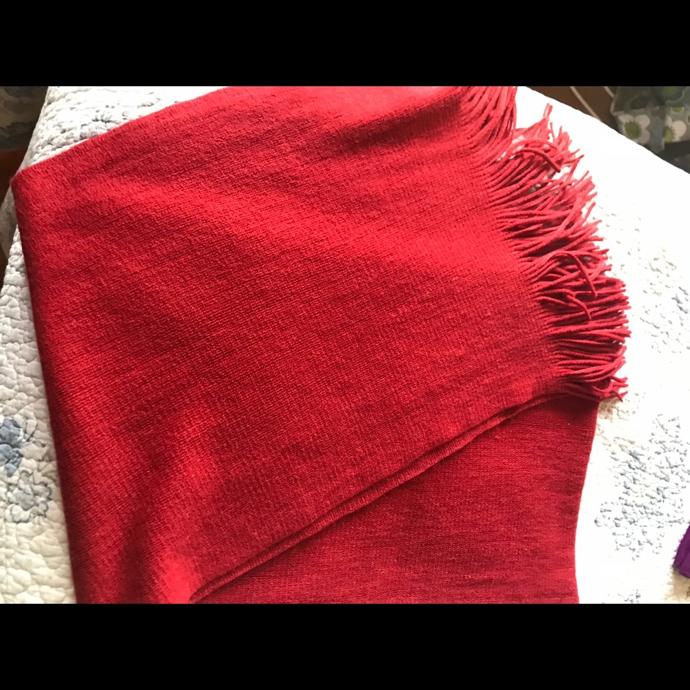 Red scarf very soft very nice